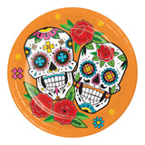 Skelebration Round Disposable Paper Dessert Plates (7")