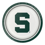 Michigan State Univ Round Disposable Paper Dinner Plates (9")