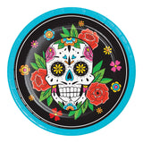 Skelebration Round Disposable Paper Dinner Plates (9")