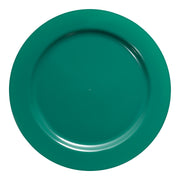 Solid Green Holiday Round Disposable Plastic Salad Plates (7.5") Secondary | Smarty Had A Party