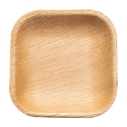 Square palm leaf disposable pastry plates, eco-friendly design