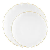 Stylish and refined, the Clear Gold Rim Lotus Plates are perfect for weddings, banquets, or upscale celebrations
