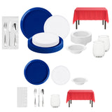 The Red, White & Timeless Set makes patriotic dining feel classic and chic.