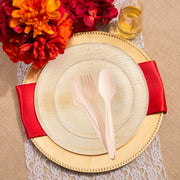 The Round Palm Leaf Eco Friendly Wedding Value Set offers practical sizes and quantities to host large gatherings