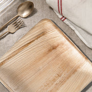 Whether casual or formal, Square Palm Leaf Eco Friendly Disposable Buffet Plates (9") engineered for vibrant aesthetics and effortless cleanup