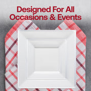 Whether for family meals or upscale events, this dinnerware set brings both style and functionality to any setting