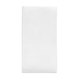 White linen-like premium paper buffet napkin unfolded to 15.8 x 15.8 inches, part of a 288-count case.