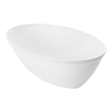White oval plastic serving bowl with 64 oz capacity, perfect for serving large portions of salads, pasta, or side dishes
