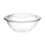 24 oz. Clear PET Salad Bowls with Lids