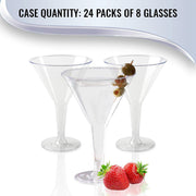 6 oz. Clear Disposable Plastic Martini Glasses Quantity | Smarty Had A Party