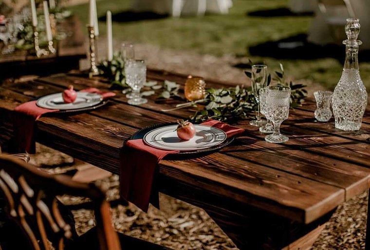 Rustic, Yet Refined, Outdoor Fall Tablescape
