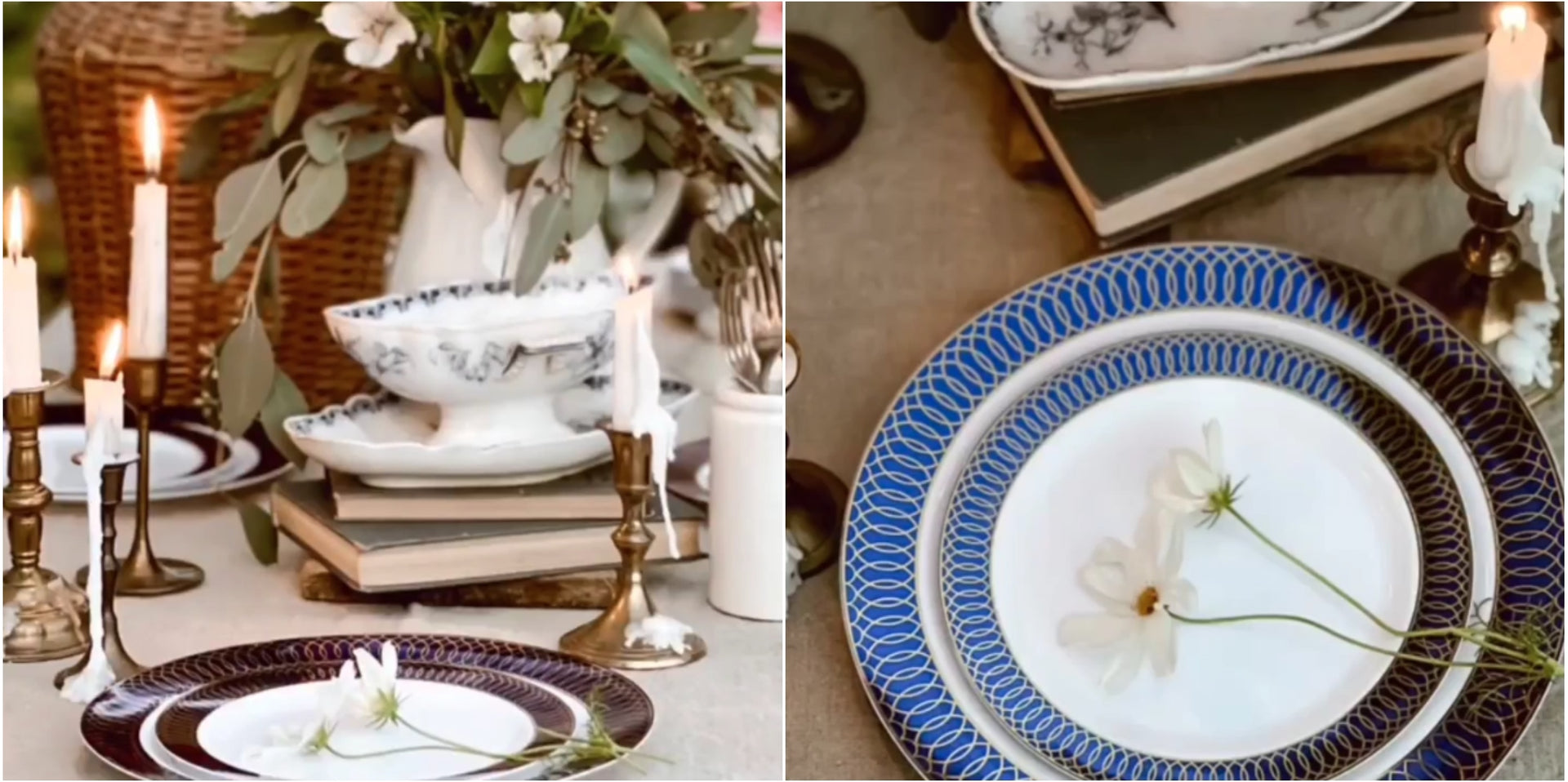 Vintage Romance: Designing an Elegant Outdoor Table Setup