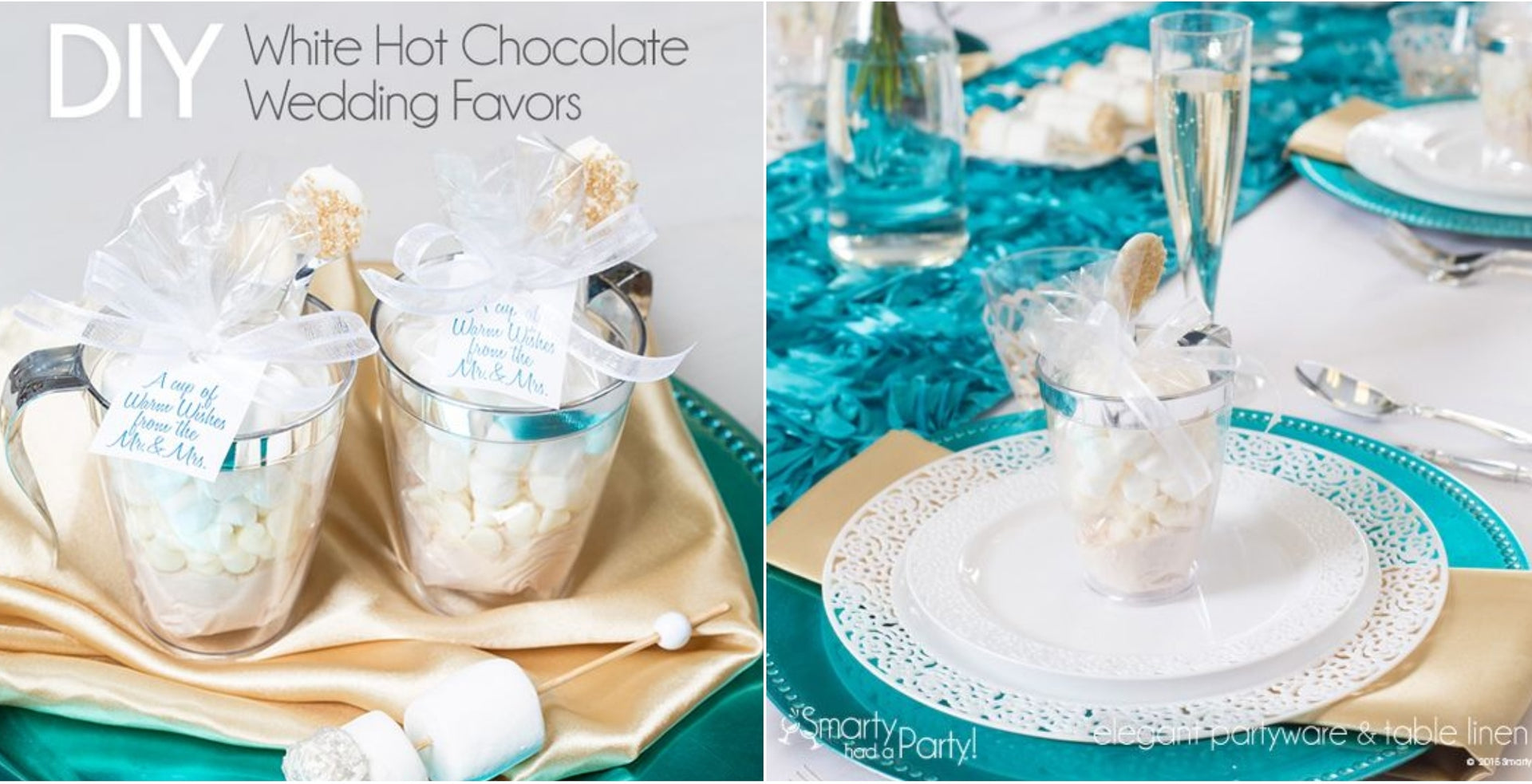DIY White Hot Chocolate Wedding Favors