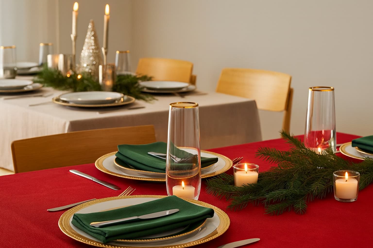 christmas table setting ideas
