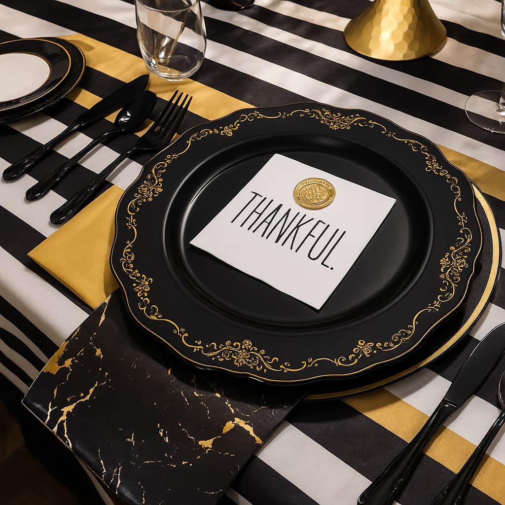 Thanksgiving table setting