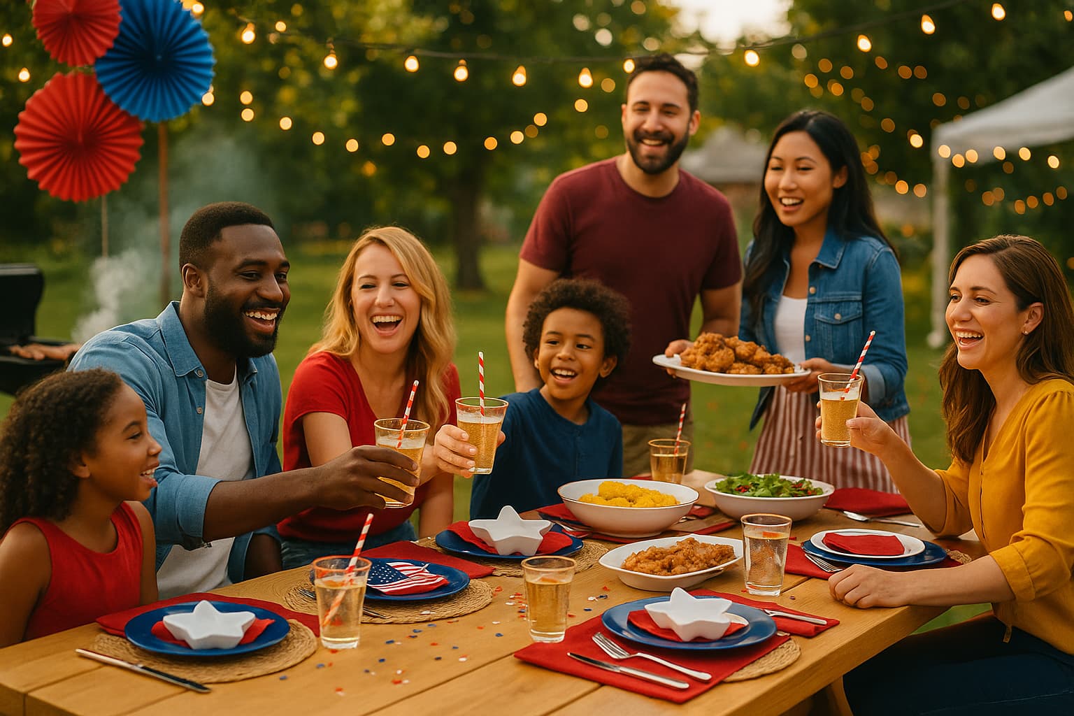 labor day table decorations