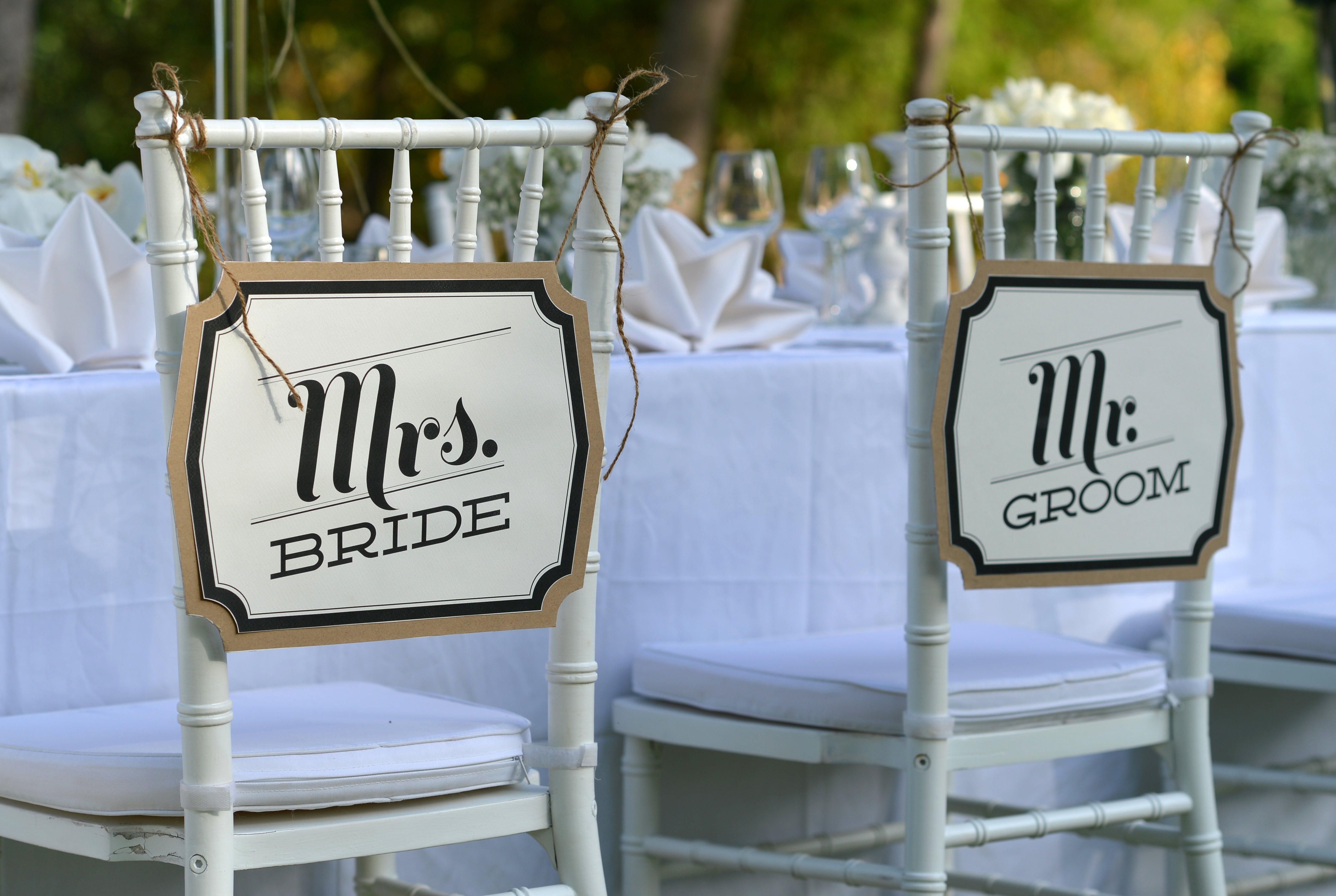 Wedding chair for bride and online groom