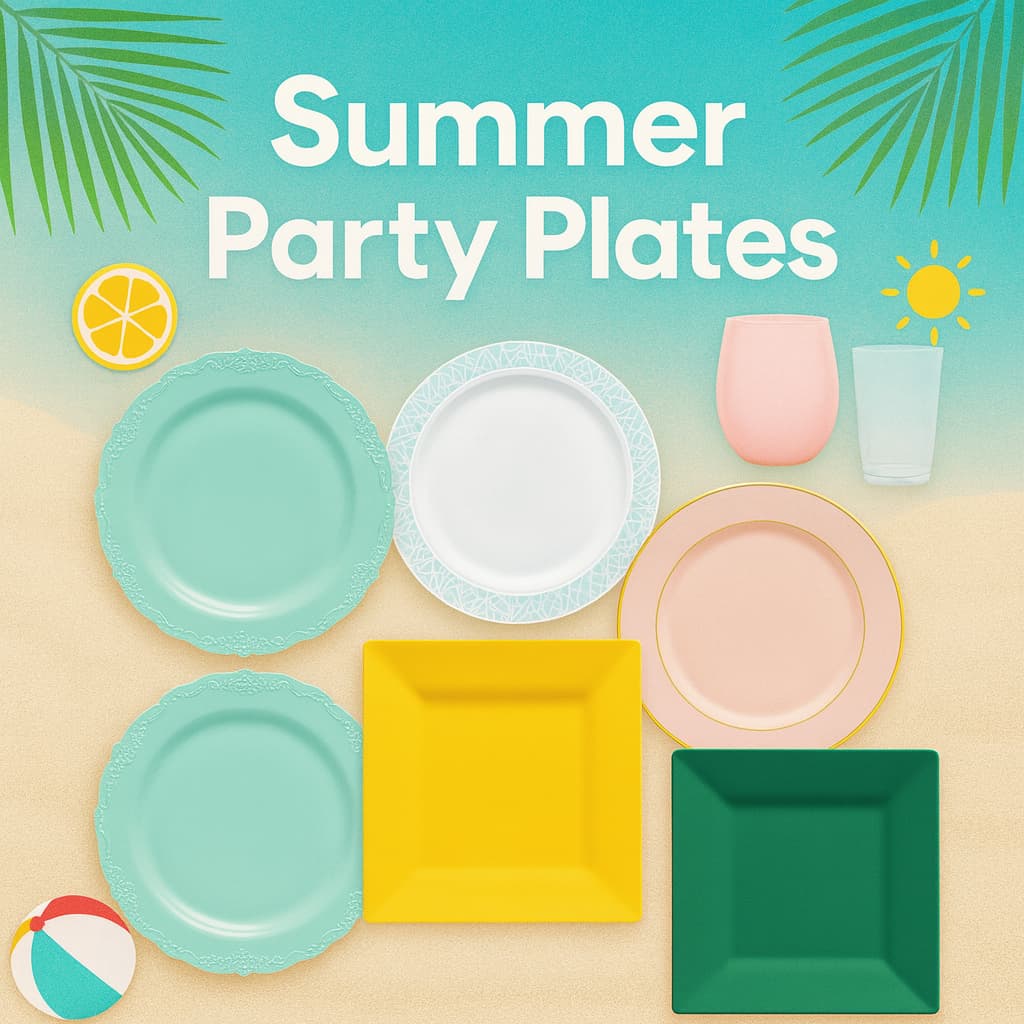 Elegant Summer Party Plates | Smarty Had A Party