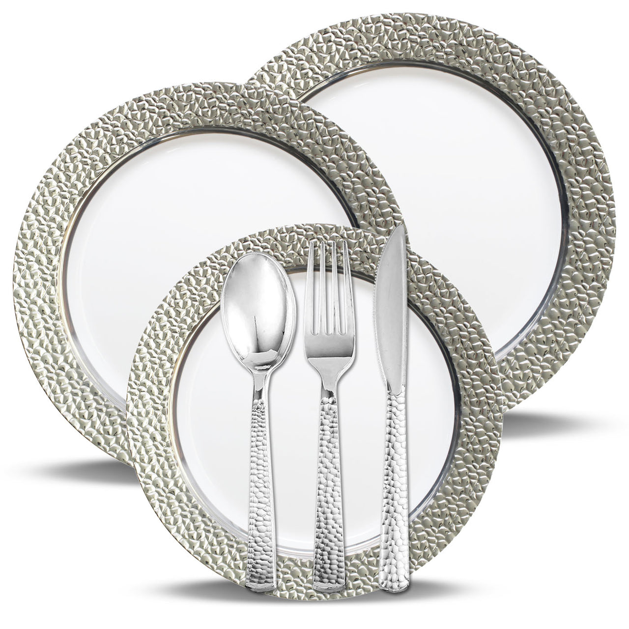 Hammered Collection | Plastic Dinnerware | Smarty Had A Party