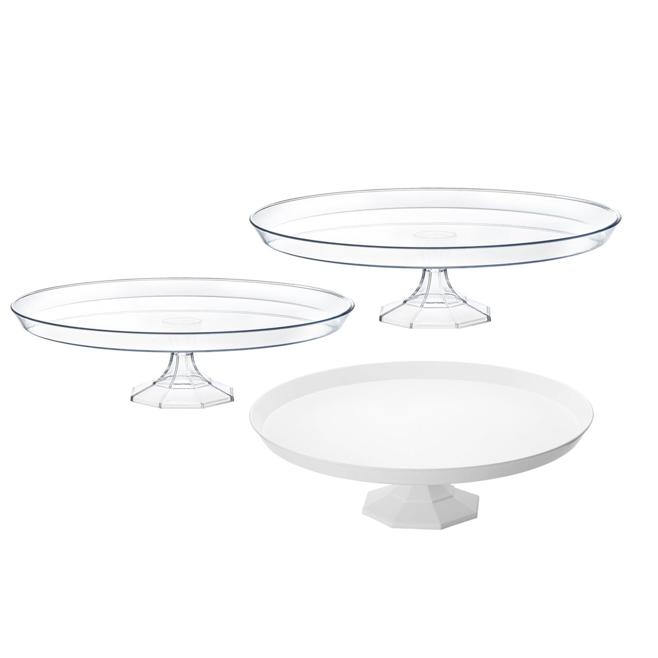 plastic cake stands