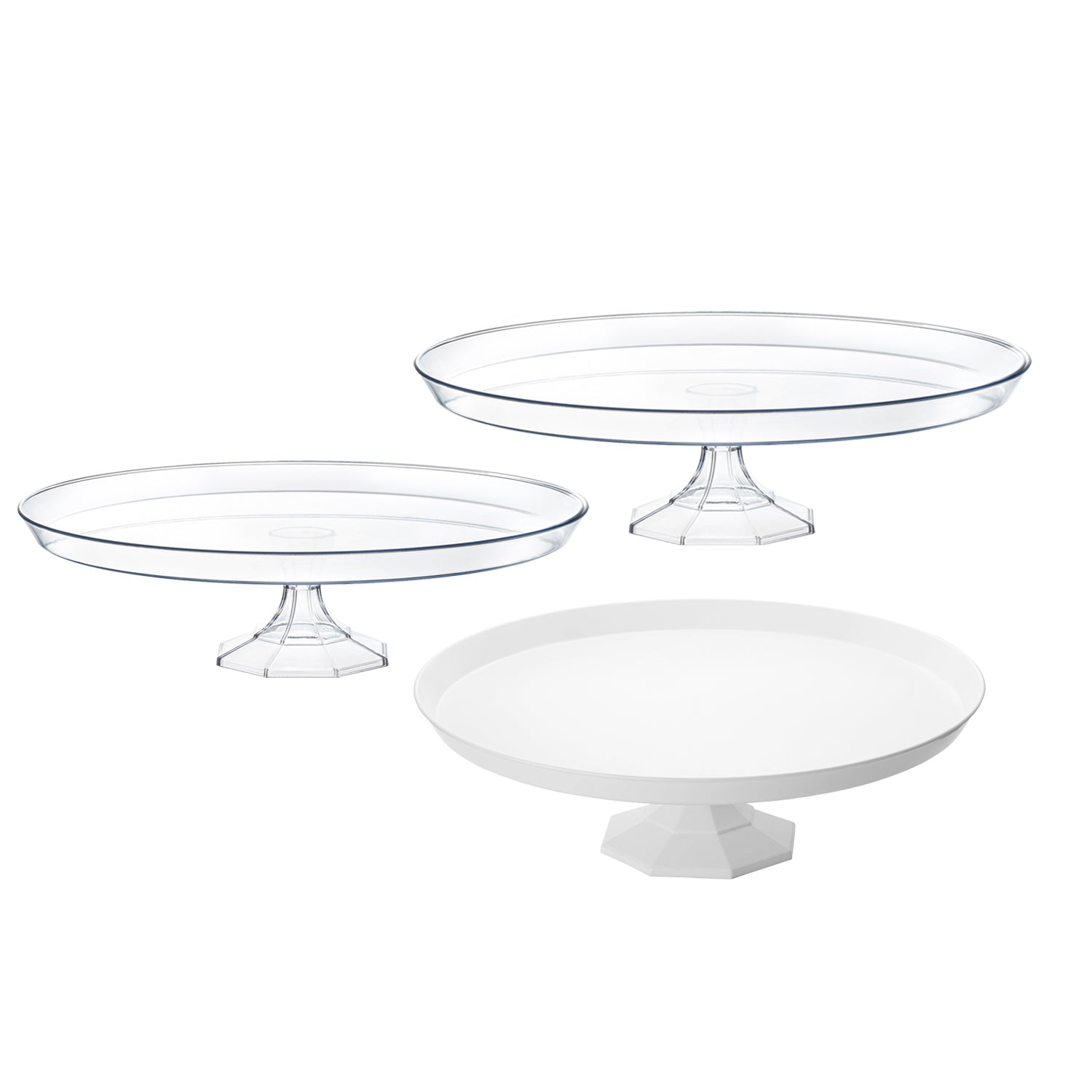 plastic cake stands
