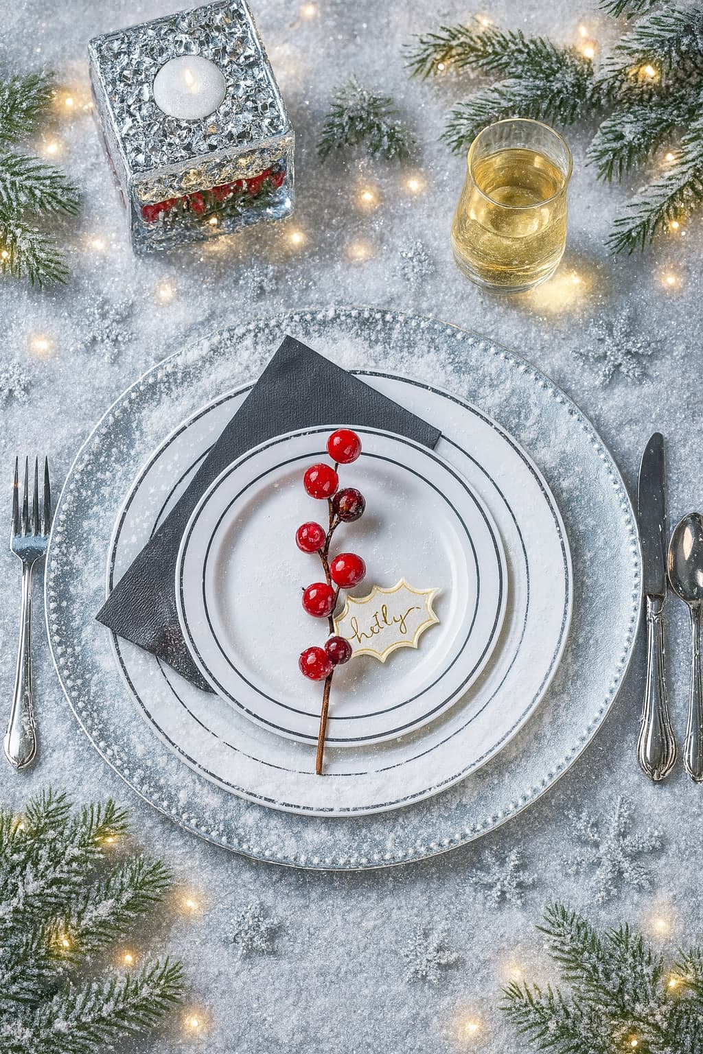 winter wonderland party plates​