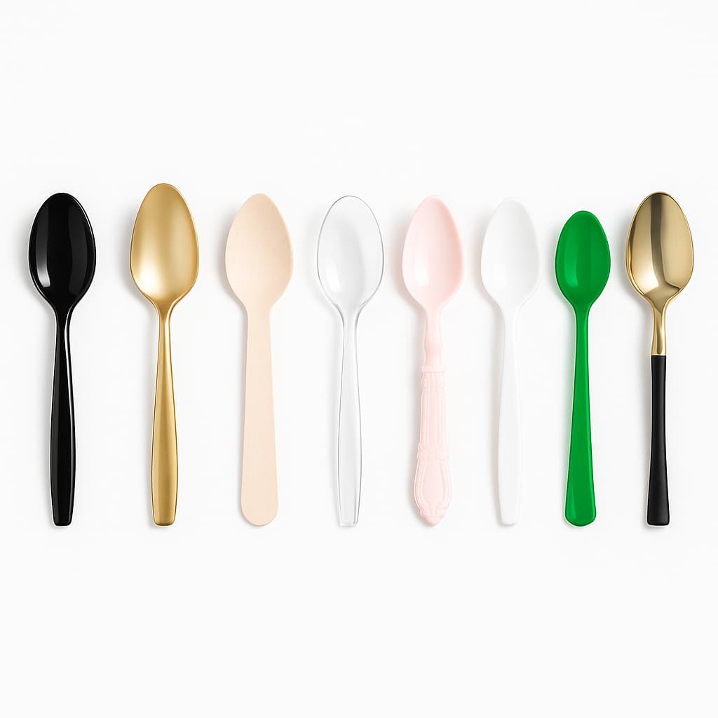 plastic spoons