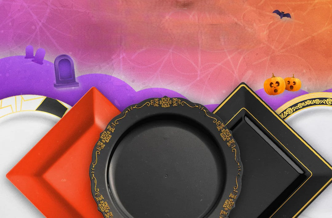 halloween party plates