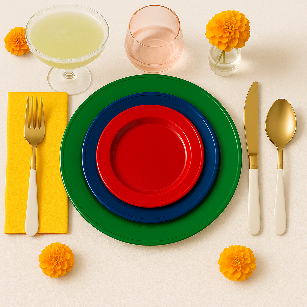 Mexican Style Plastic Plates