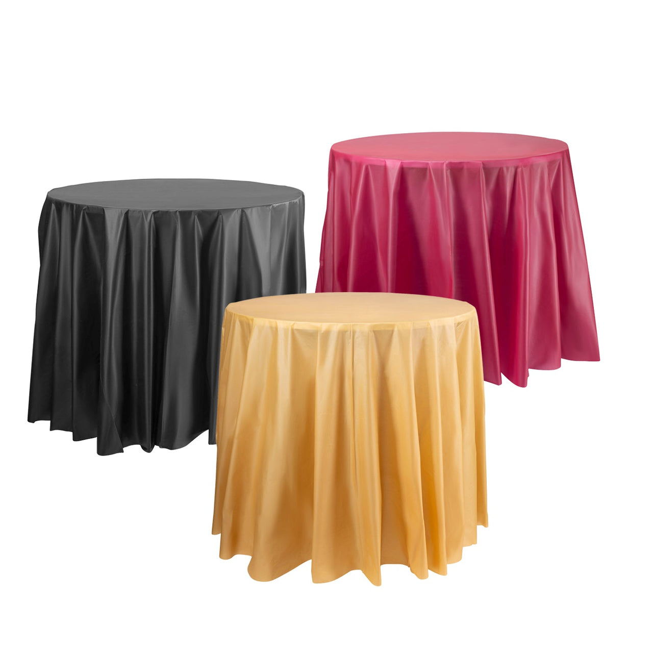 round plastic tablecloths