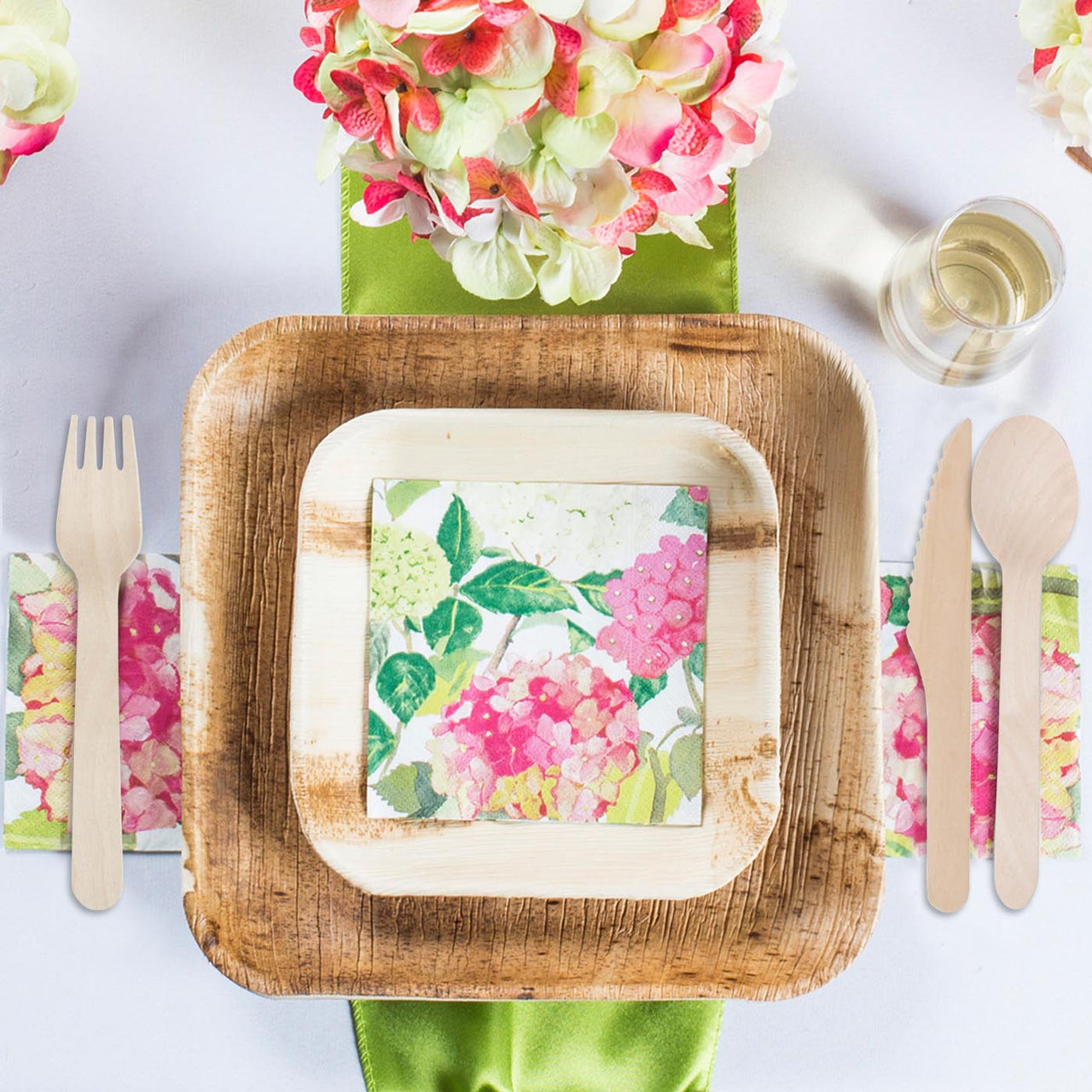 Square Palm Leaf Plates Collection