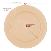 10-inch matte bright yellow plastic dinner plates, round and disposable, perfect for cheerful gatherings