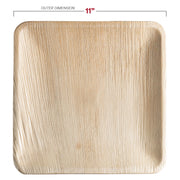11-inch square palm leaf platter, durable and sustainable