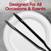 12-inch black disposable plastic serving tongs, SKU 4542-B, perfect for easy food service at any occasion