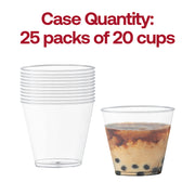 120-pack of crystal clear plastic party cups, 5 oz, perfect for serving juice, cocktails, or desserts
