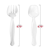 150-count disposable clear plastic serving utensils, great for catering, receptions, and large-scale dining events