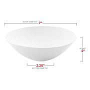 16 oz solid white organic round disposable plastic soup bowls, eco-conscious and durable