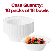 180-pack of clear 5 oz. plastic bowls with a flared rim and 5-inch diameter, versatile for desserts or small servings