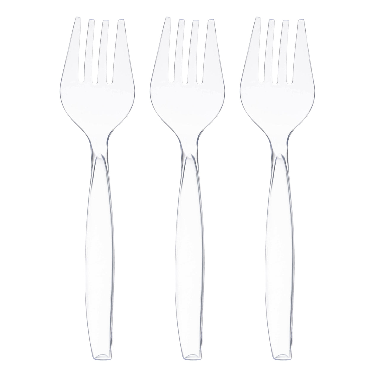 Clear Disposable Plastic Serving Forks