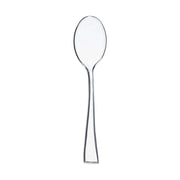 4-inch clear mini plastic tasting spoons, ideal for sampling ice cream, desserts, and appetizers at any gathering