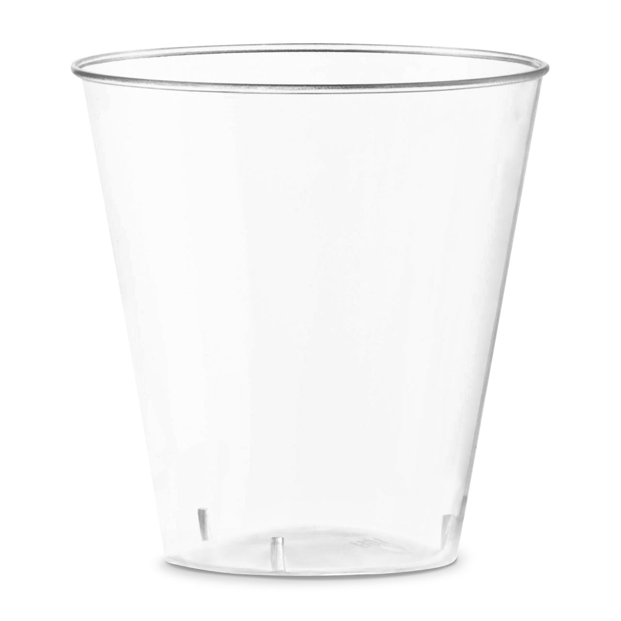 2 oz. Clear Round Plastic Disposable Shot Glasses