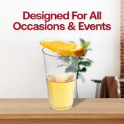 500-pack of disposable crystal clear plastic tall iced tea cups, 16 oz, perfect for serving drinks at parties, picnics, and gatherings