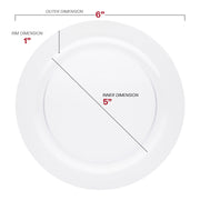 6.25" clear pastry plate used to serve fruit tartlets at elegant wedding dessert station