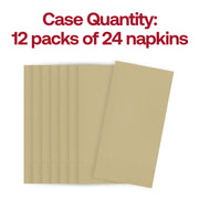 600-count pack of disposable ivory paper napkins, 16 x 16 inches, perfect for parties, catering, or casual dining