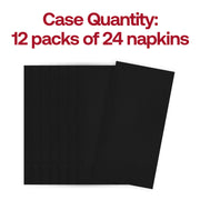 600-pack of disposable black velvet dinner napkins, 16 x 16 inches, ideal for catering, weddings, or events
