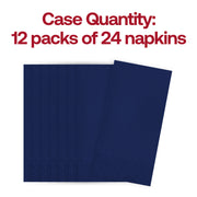 600-pack of disposable purple dinner napkins made of quality paper, unfolded to 16 x 16 inches, ideal for events