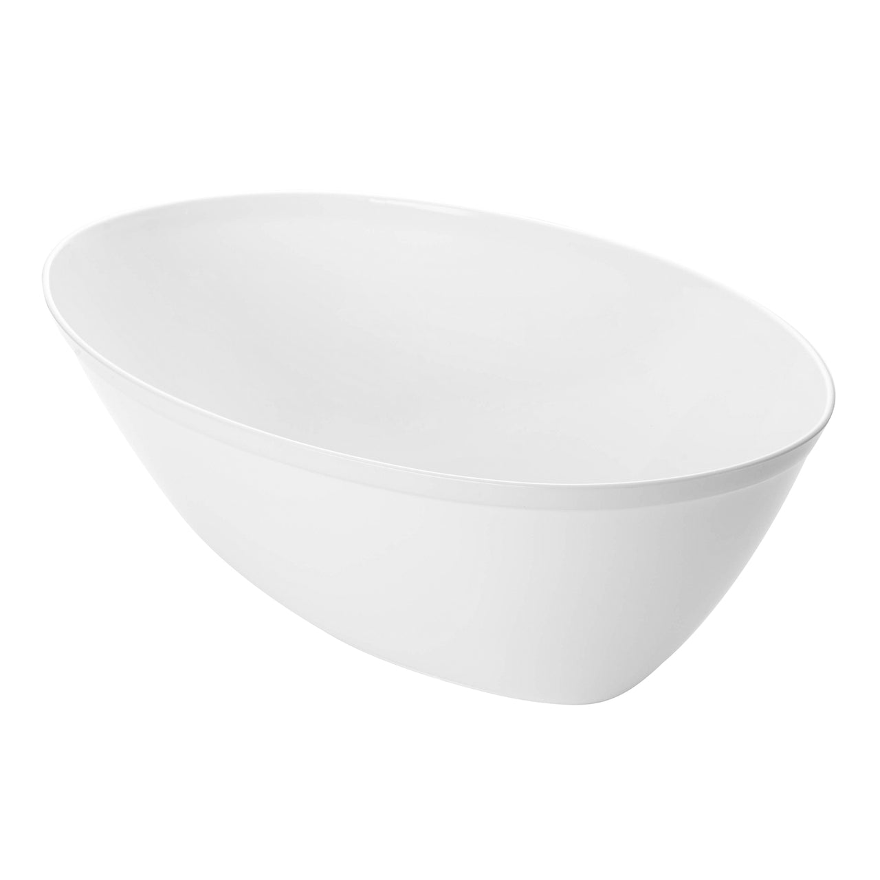 White Oval Plastic Serving Bowls (2 qt.)