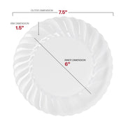 7.5-inch clear appetizer plate, ideal for serving small dishes, appetizers, or desserts at your next event