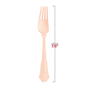 7.5-inch disposable birch wood dinner forks, natural finish, case of 600