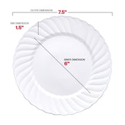 7.5-inch round appetizer plate, ideal for serving small starters or desserts